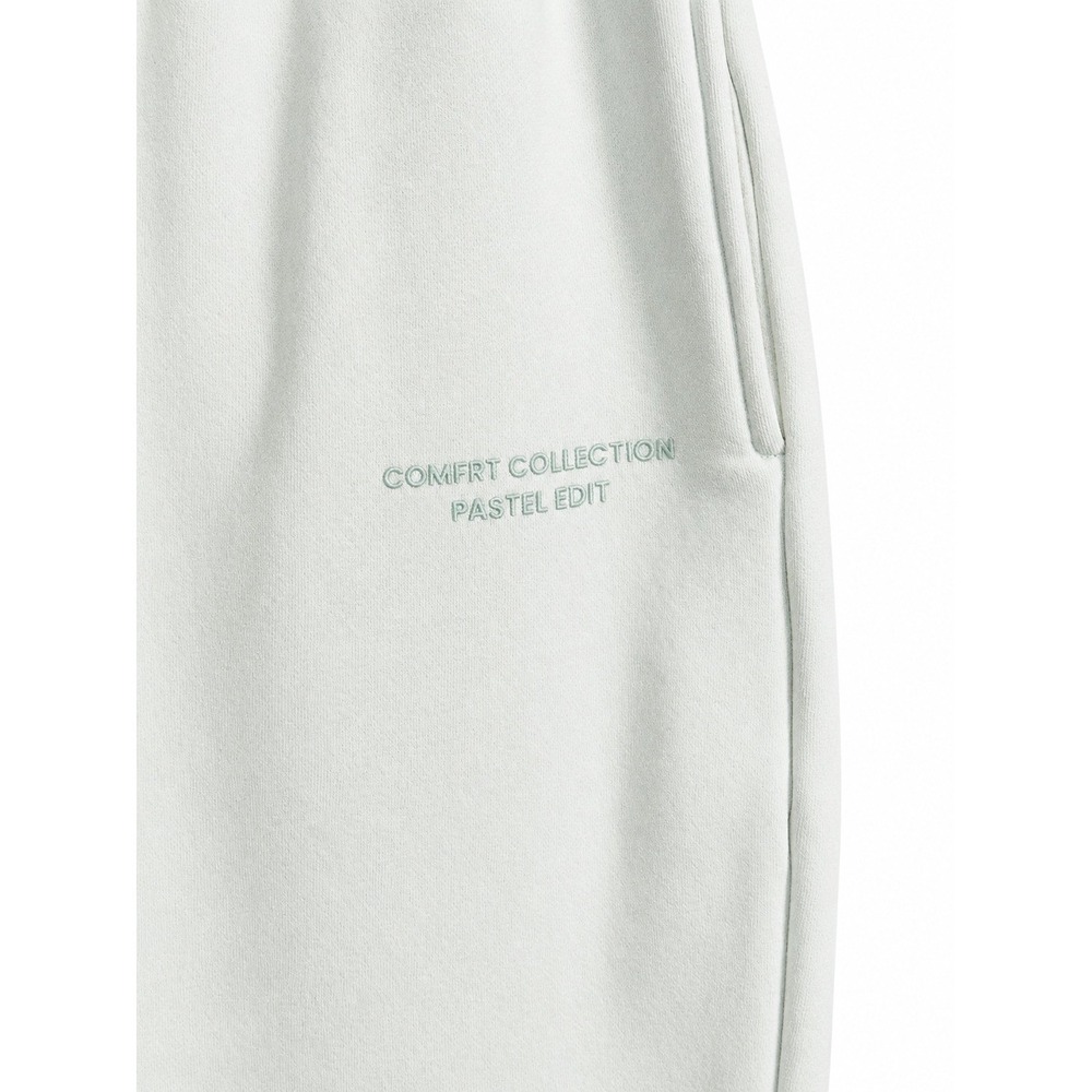 Comfrt Collection Pastel Edit Joggers Mint Green Size L Fleece Lined Oversized - Picture 6 of 8